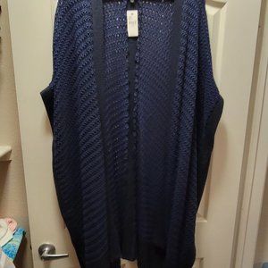 Lane Bryant Royal Blue Long Knit Sweater NWT